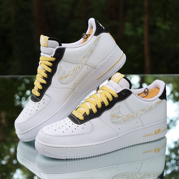 Nike Air Force 1 Low Gold Links Zebra Print - Picture 4 of 15